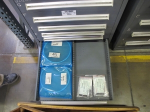 STANLEY VIDMAR HEAVY DUTY 11-DRAWER PARTS CABINET W/ CONTENTS (W-50) LOADING & HANDLING FEE $25-